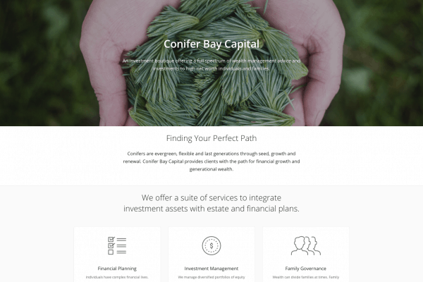 Conifer Bay Capital Homepage
